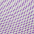Lilac Gingham Check Viscose Elastane Fabric