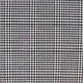 Black Dogtooth Plaid Viscose Elastane Fabric