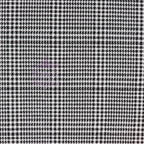 Black Dogtooth Plaid Viscose Elastane Fabric
