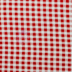 Burnt Orange Gingham Check Viscose Elastane Fabric