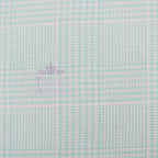 Mint Green Dogtooth Viscose Elastane Fabric