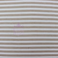 Taupe Stripe Viscose Elastane Fabric