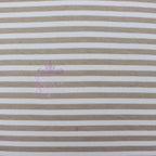 Taupe Stripe Viscose Elastane Fabric