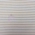 Taupe Stripe Viscose Elastane Fabric