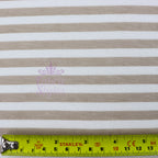 Taupe Stripe Viscose Elastane Fabric