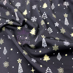 Gold Sparkle Trees & Snowflakes