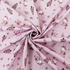 Pink Bunny Christmas Fabric