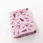 Pink Bunny Christmas Fabric