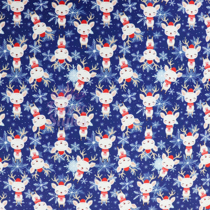 Reindeer Christmas Scuba Jersey