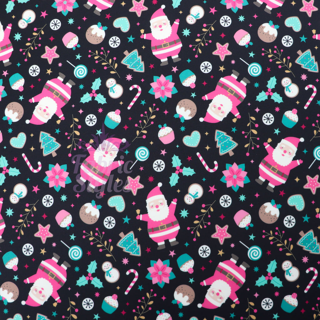 Santa & Sweets Christmas Fabric