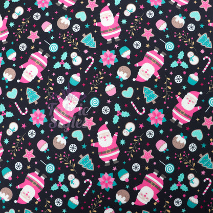 Santa & Sweets Christmas Fabric
