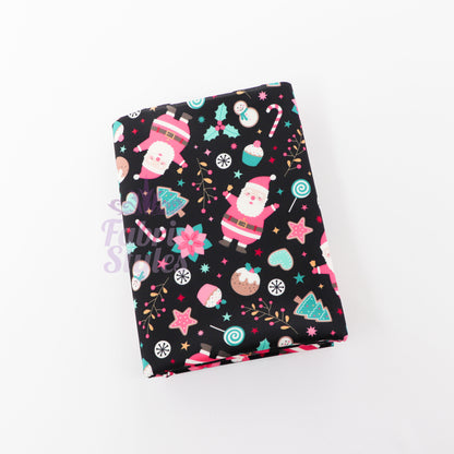 Santa & Sweets Christmas Fabric