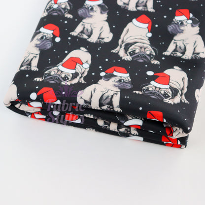 Christmas Pug Fabric