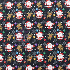 Santa & Reindeer Christmas Fabric