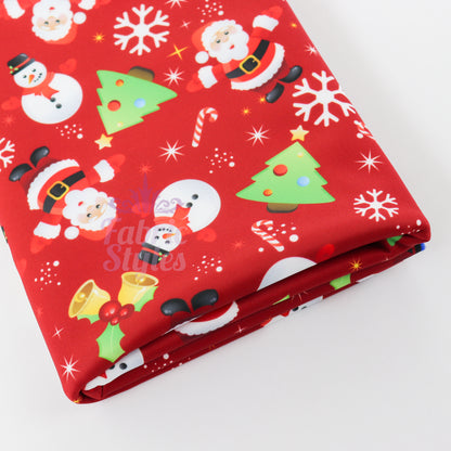 Red Christmas Fabric