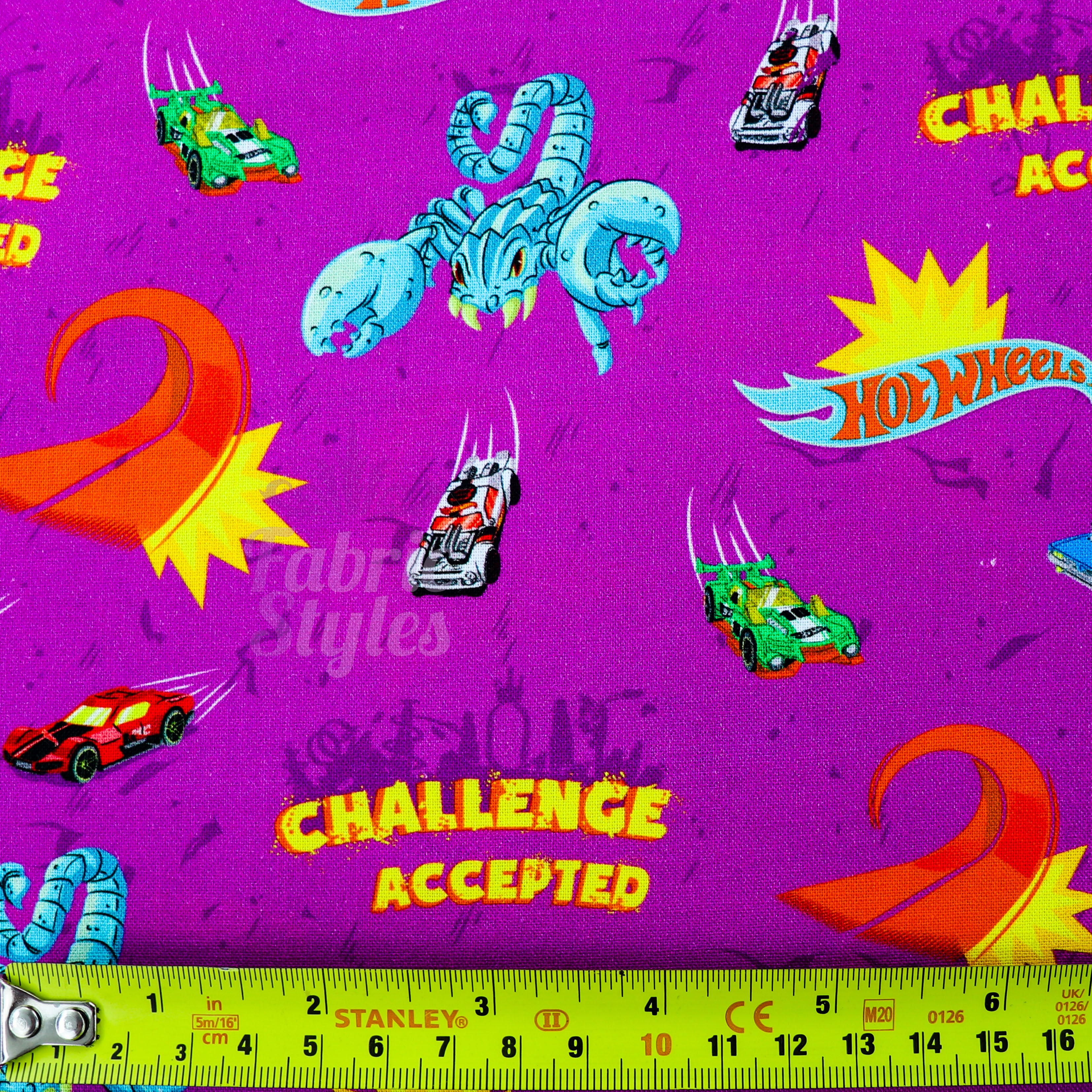 Hot Wheels Scorpion Cotton Fabric
