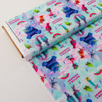 Rainbow Trolls Cotton Fabric