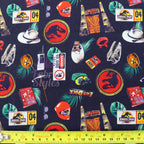 Jurassic Park Icons Cotton Fabric