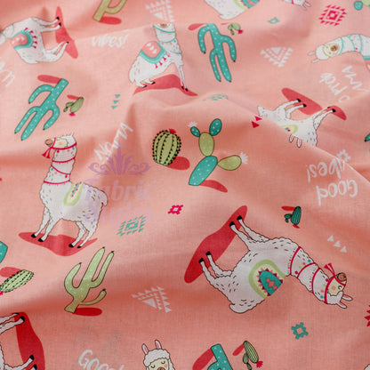 Good Vibes Lama Cotton Fabric