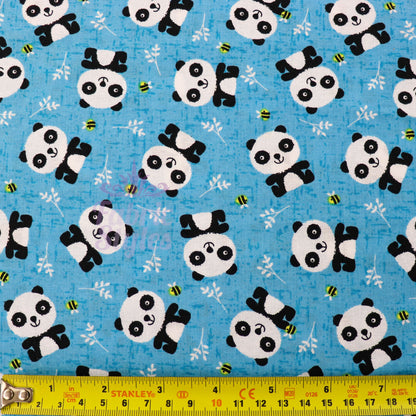 Panda Face Cotton Fabric