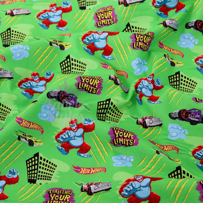 Hot Wheels Challenge Cotton Fabric