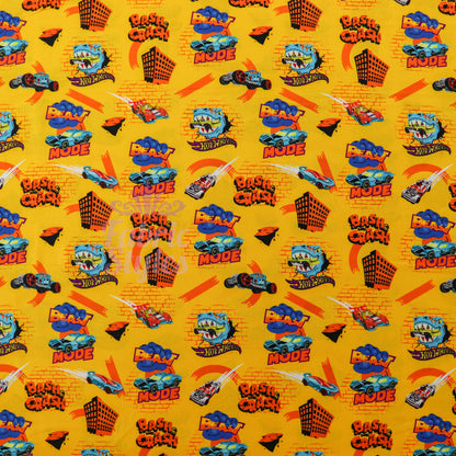 Hot Wheels Beast Mode Cotton Fabric