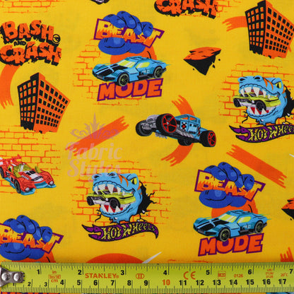 Hot Wheels Beast Mode Cotton Fabric