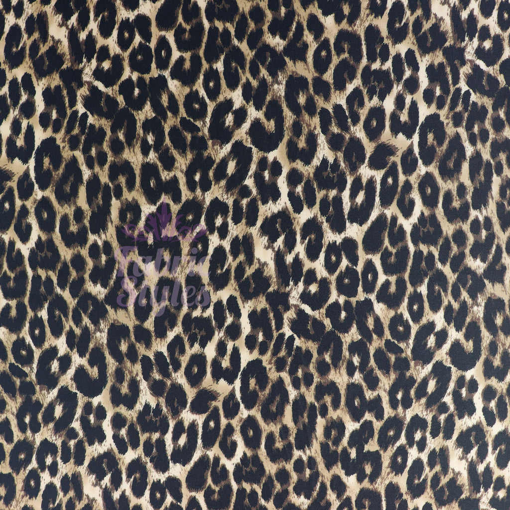 Leopard Print Spandex All Way Stretch Fabric