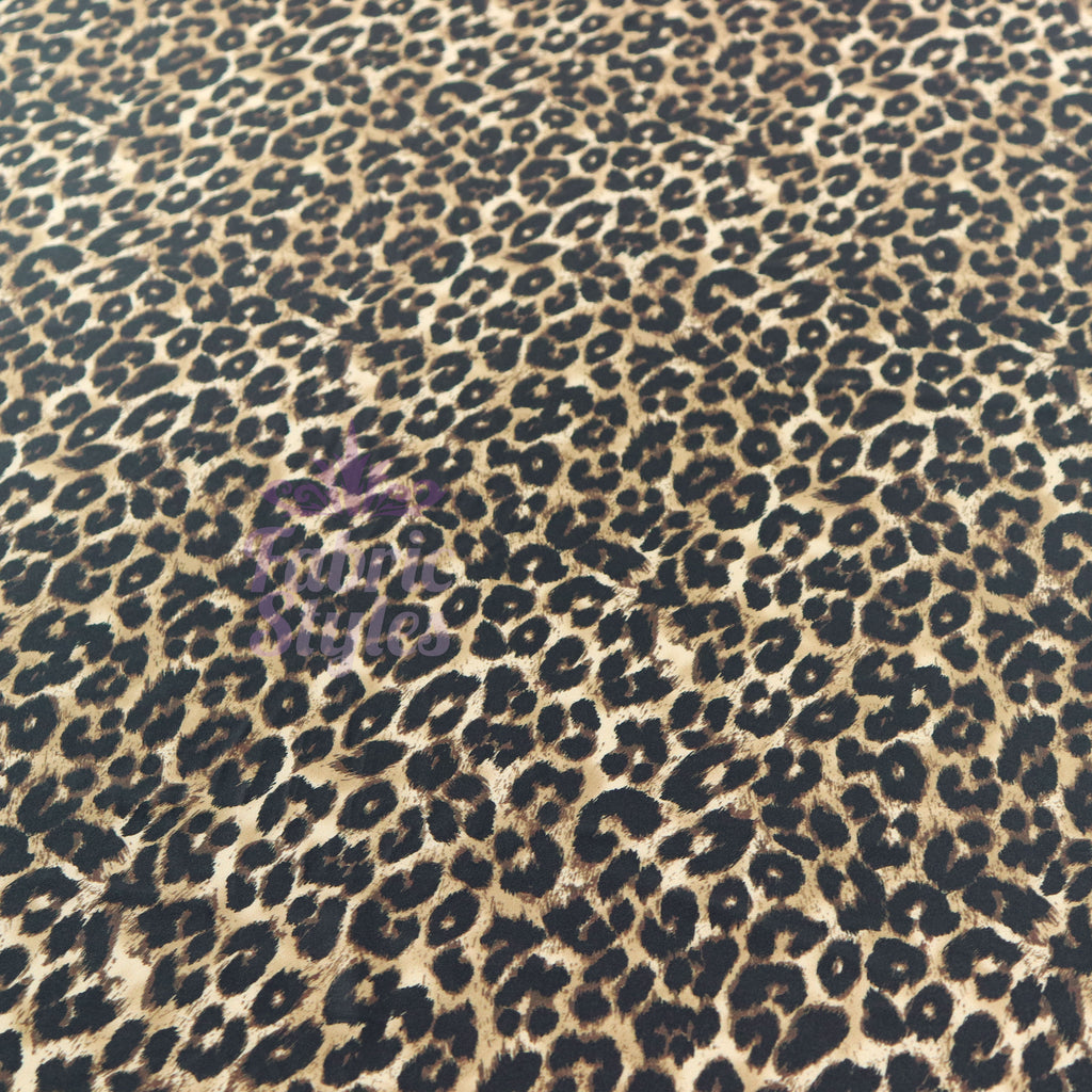 Leopard Print Spandex All Way Stretch Fabric