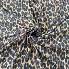 Leopard Print Spandex All Way Stretch Fabric