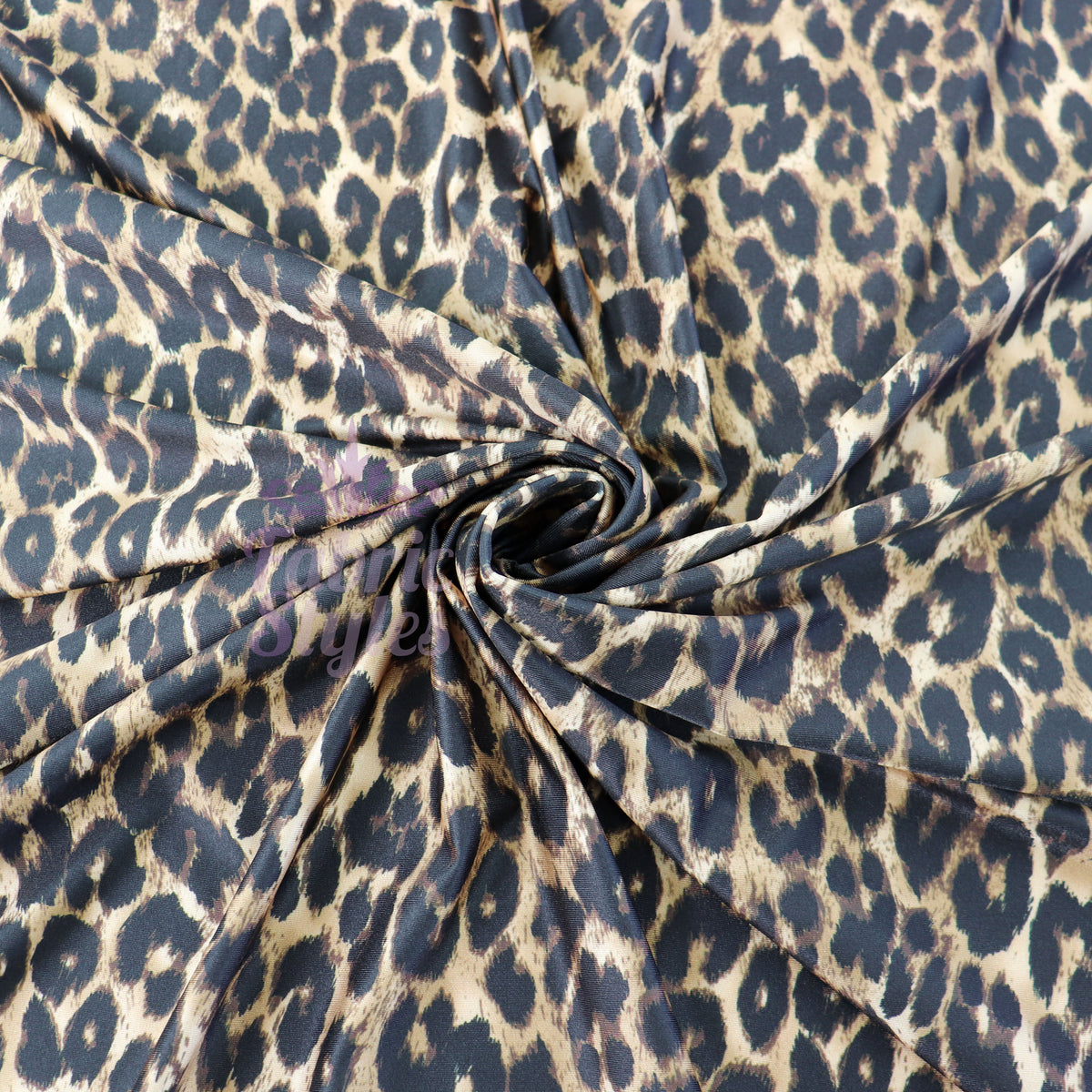 Leopard Print Spandex All Way Stretch Fabric
