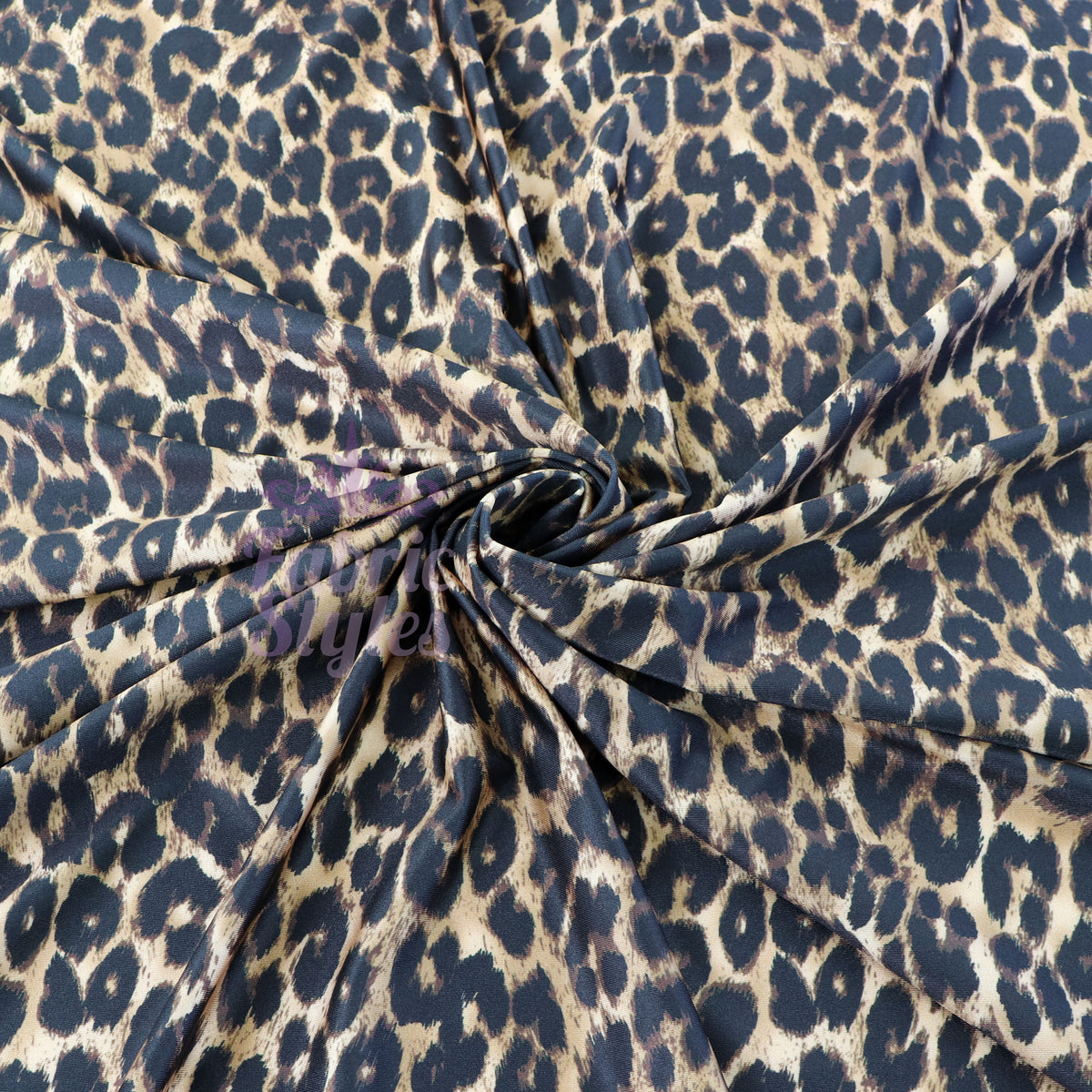 Leopard Print Spandex All Way Stretch Fabric