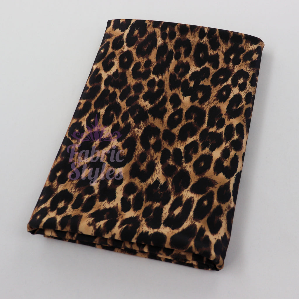 Leopard Print Spandex All Way Stretch Fabric