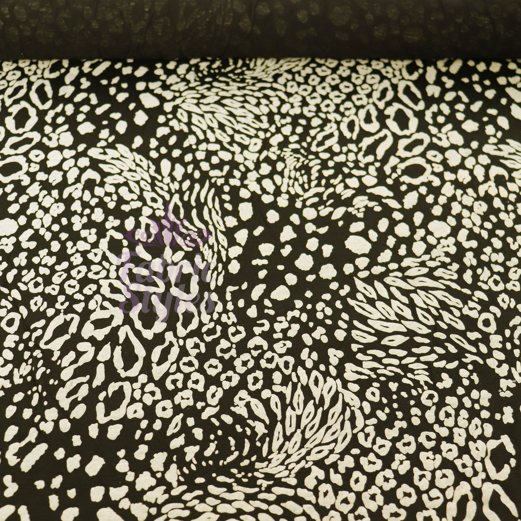 Beige & Black Animal Print