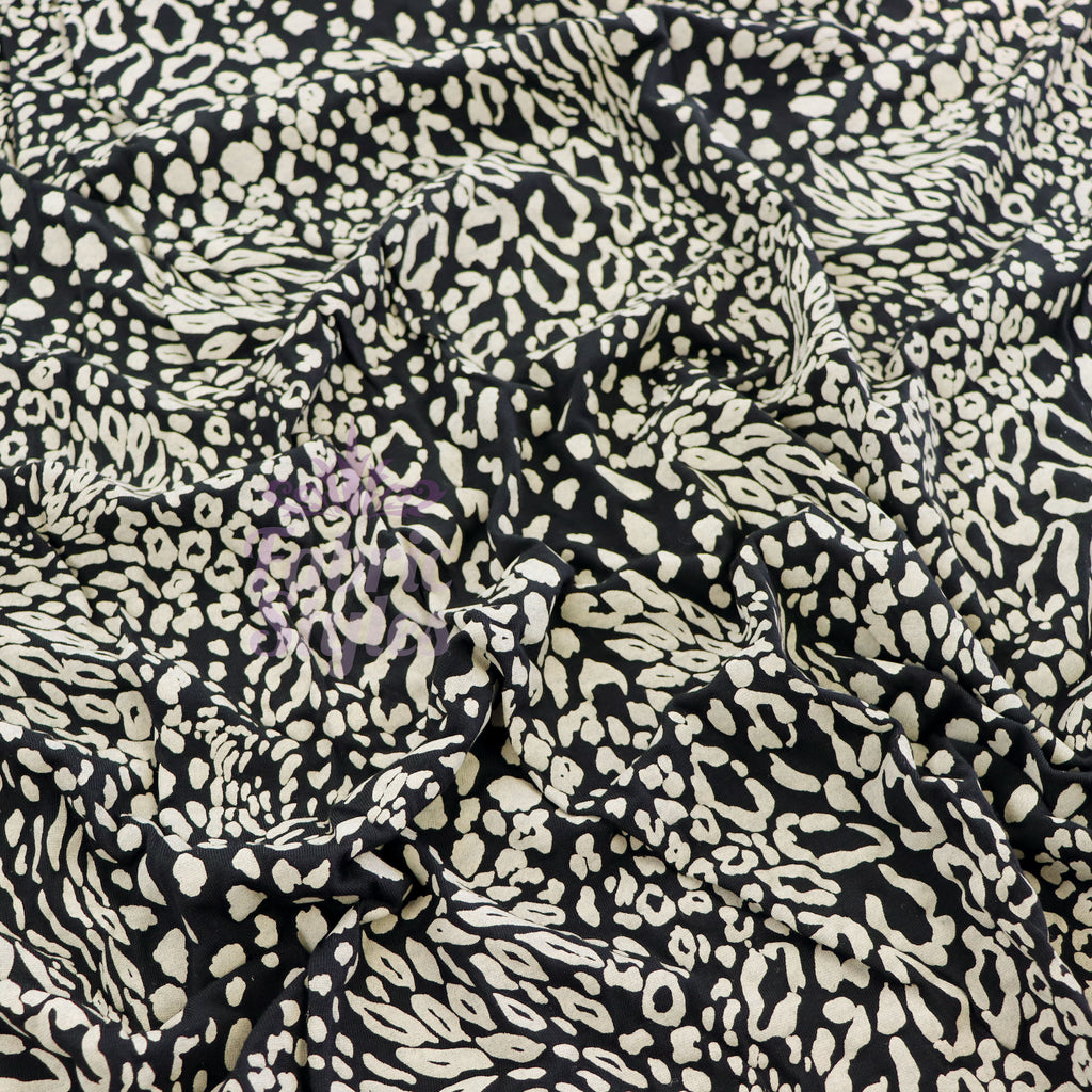 Beige & Black Animal Print