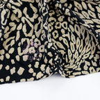 Beige & Black Animal Print