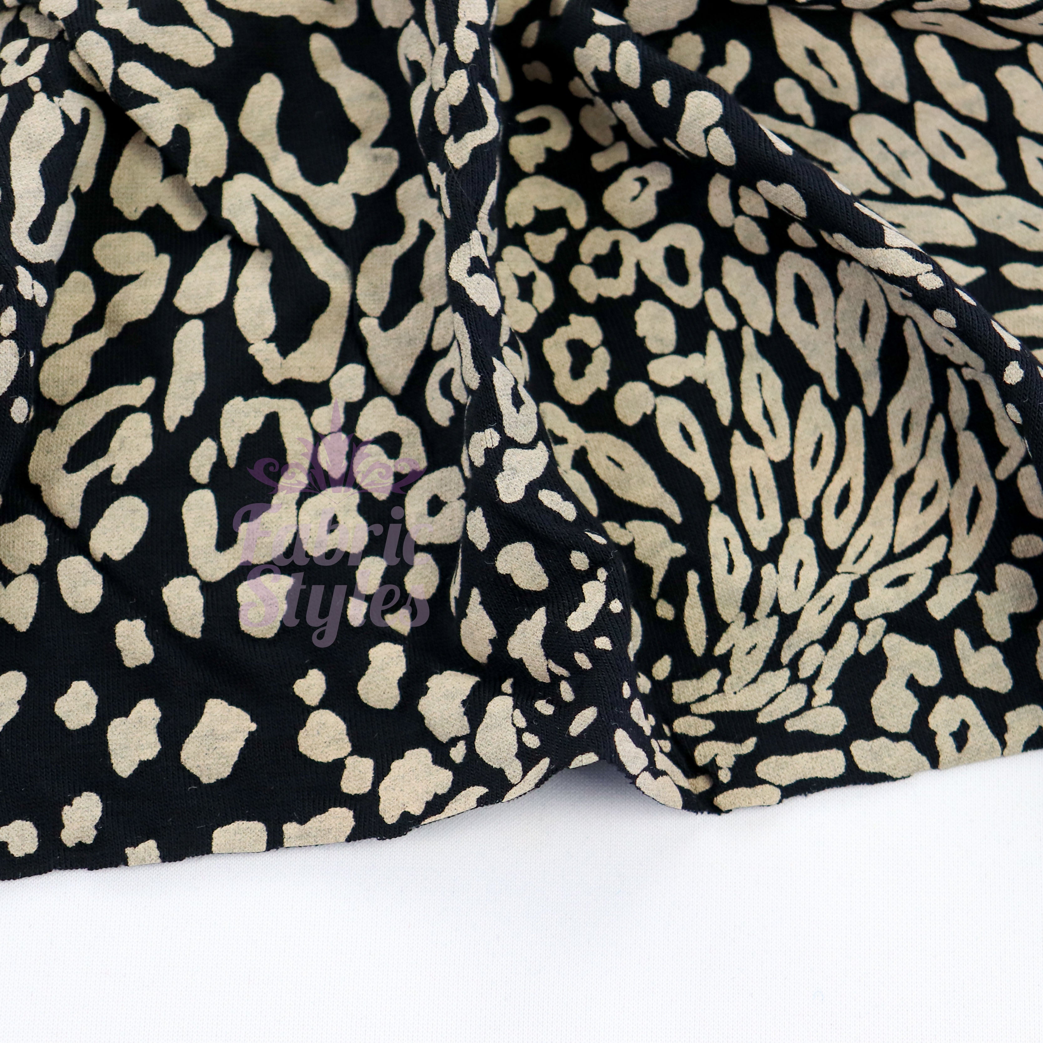Beige & Black Animal Print