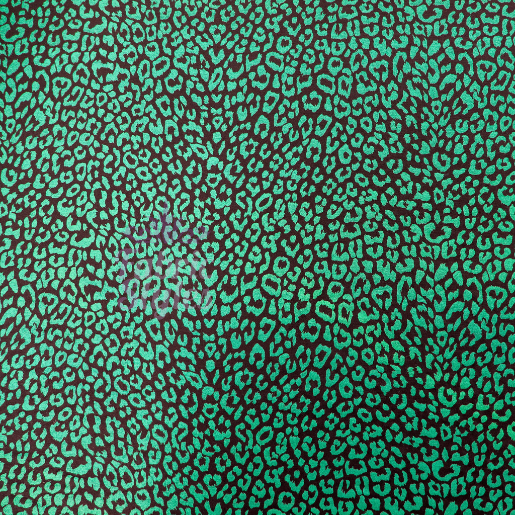 Jade Leopard Viscose