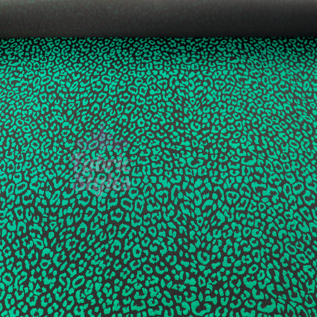 Jade Leopard Viscose