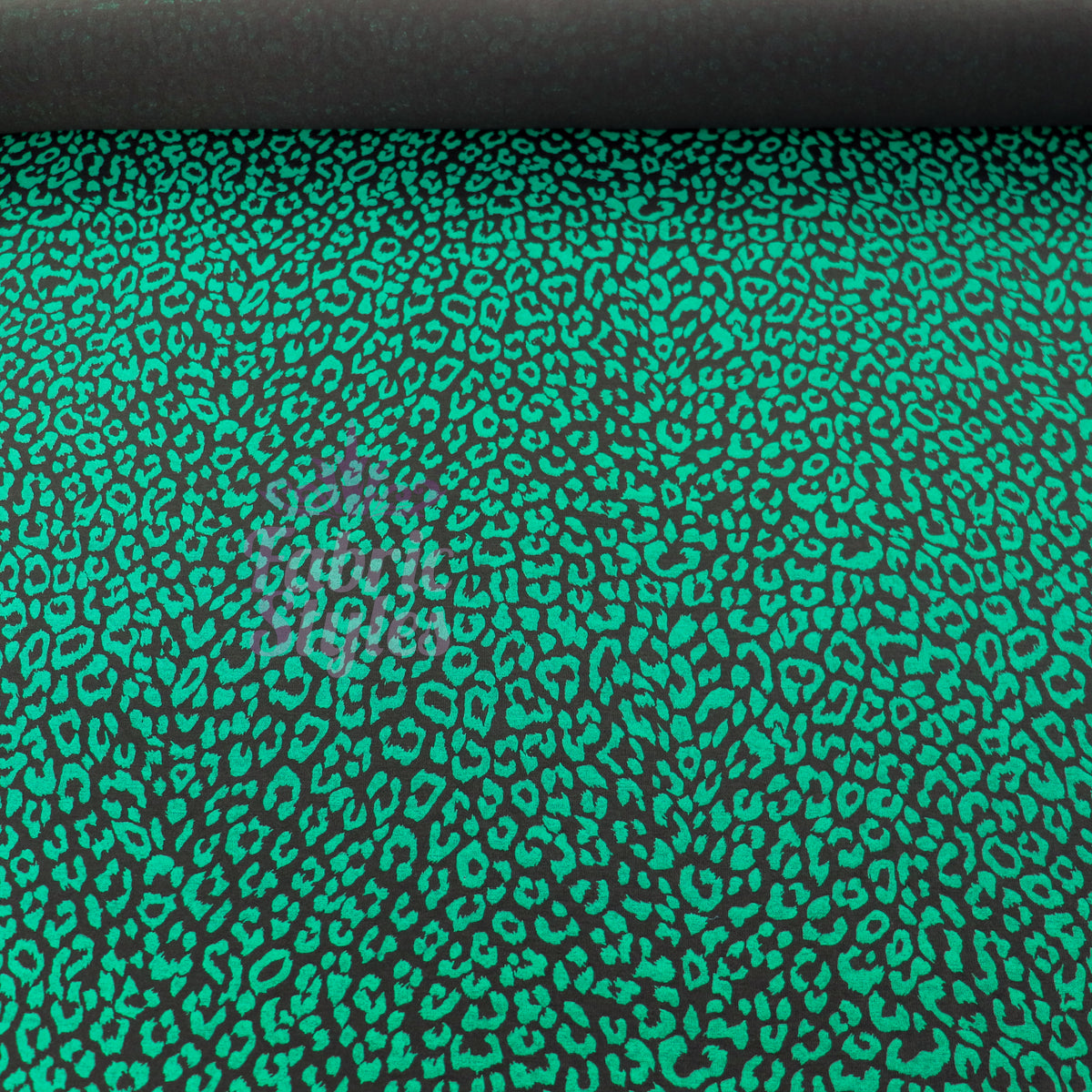 Jade Leopard Viscose