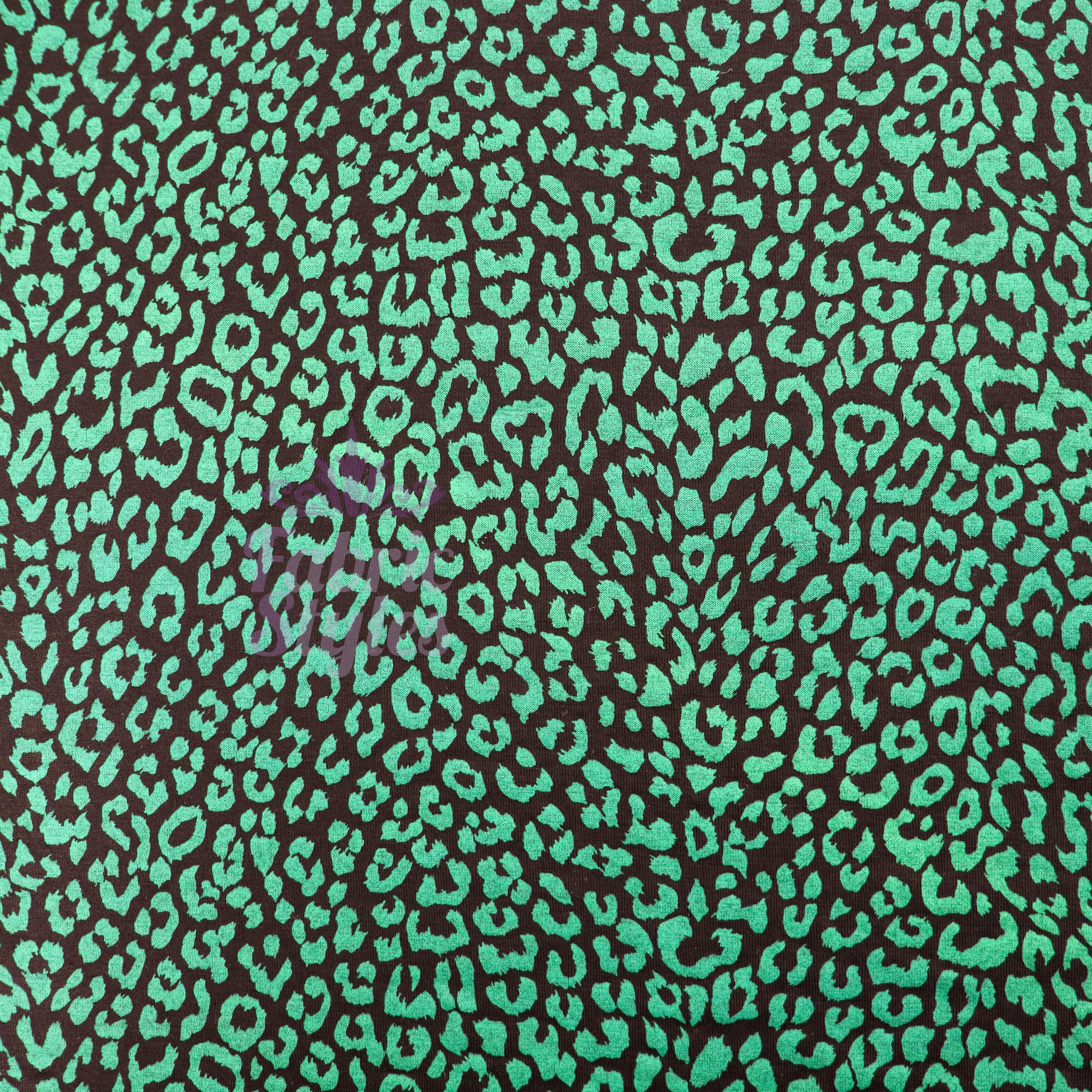 Jade Leopard Viscose
