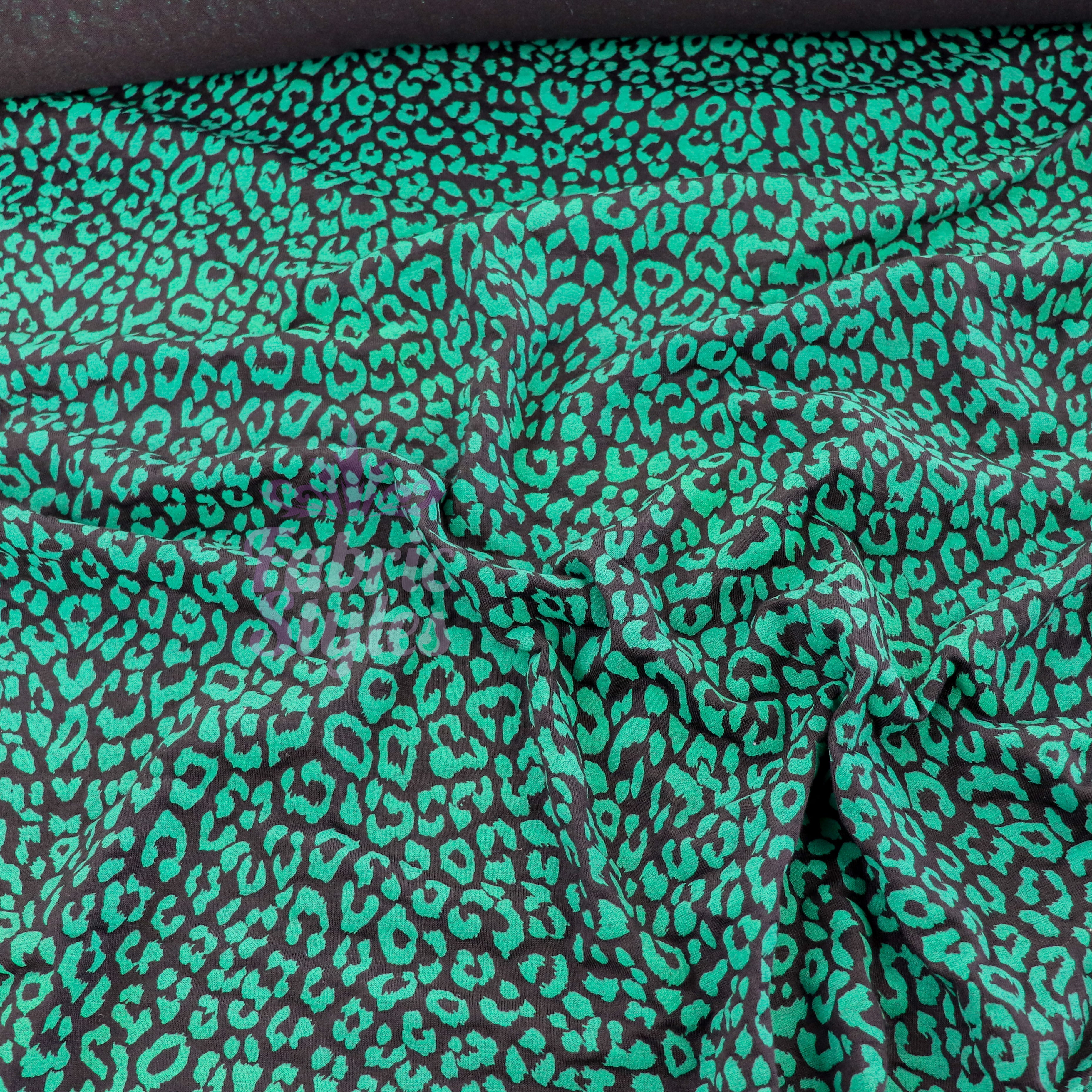 Jade Leopard Viscose