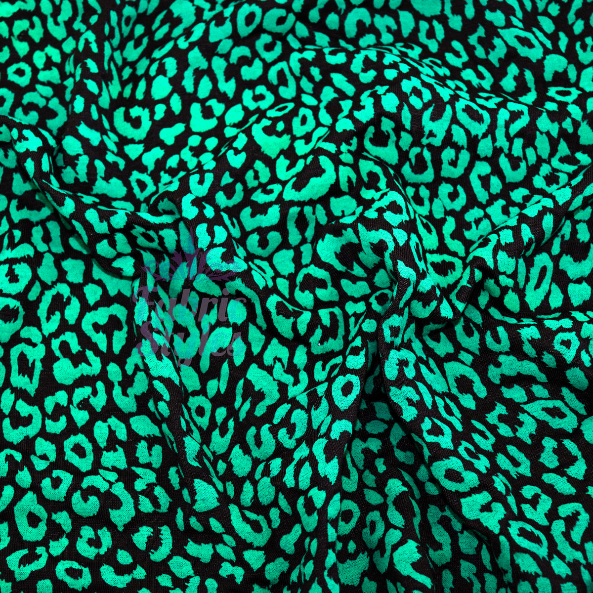 Jade Leopard Viscose