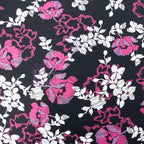 Pink Line Sketch Floral Viscose