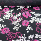 Pink Line Sketch Floral Viscose