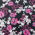 Pink Line Sketch Floral Viscose