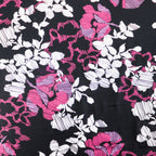 Pink Line Sketch Floral Viscose