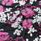 Pink Line Sketch Floral Viscose