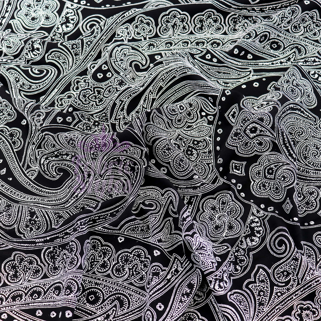 Paisley Scarf Outline Viscose