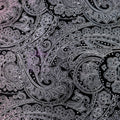 Paisley Scarf Outline Viscose